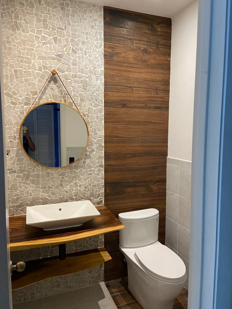 Bathroom remodeling project by Sonart Construction